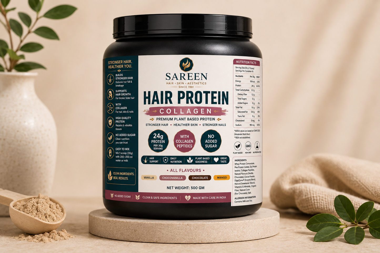 SAREEN Hair Protein Collagen 500 Gms